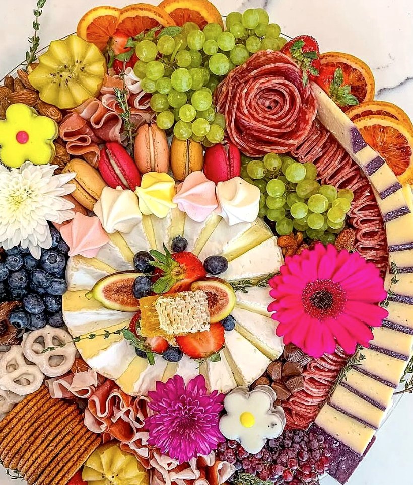 La Traviata colorful charcuterie table 4